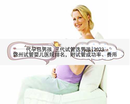 代孕包男孩_三代试管选男孩|2023
锦州试管婴儿医院排名，附试管成功率、费用